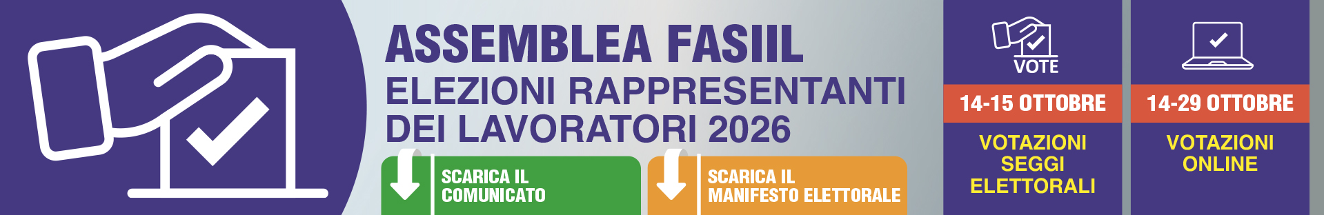 Assemblea FASIIL - Elezioni rappresentanti dei lavoratori 2026